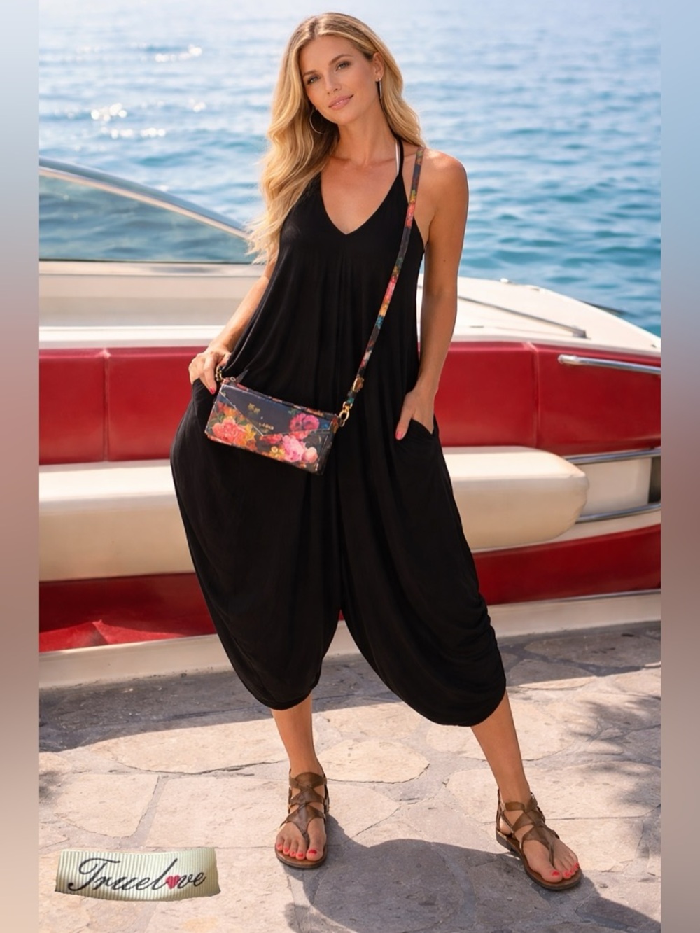 True Love One-piece 100% Cotton Shalwar, Jumpsuit, Romper in Black